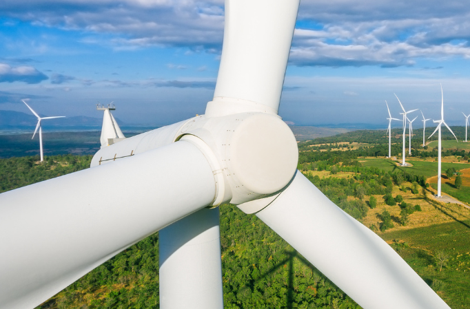 Wind turbine on an NZ Renewables UK site